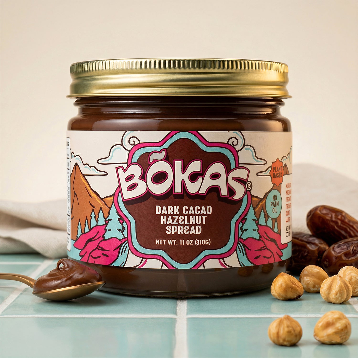 Dark Cacao Hazelnut Spread – Bōkas
